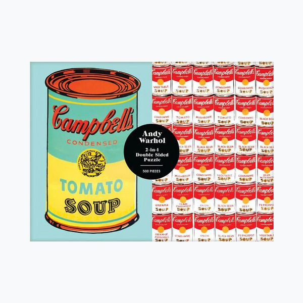 Andy Warhol - 'Soup Can' 500 Piece Double Sided Puzzle