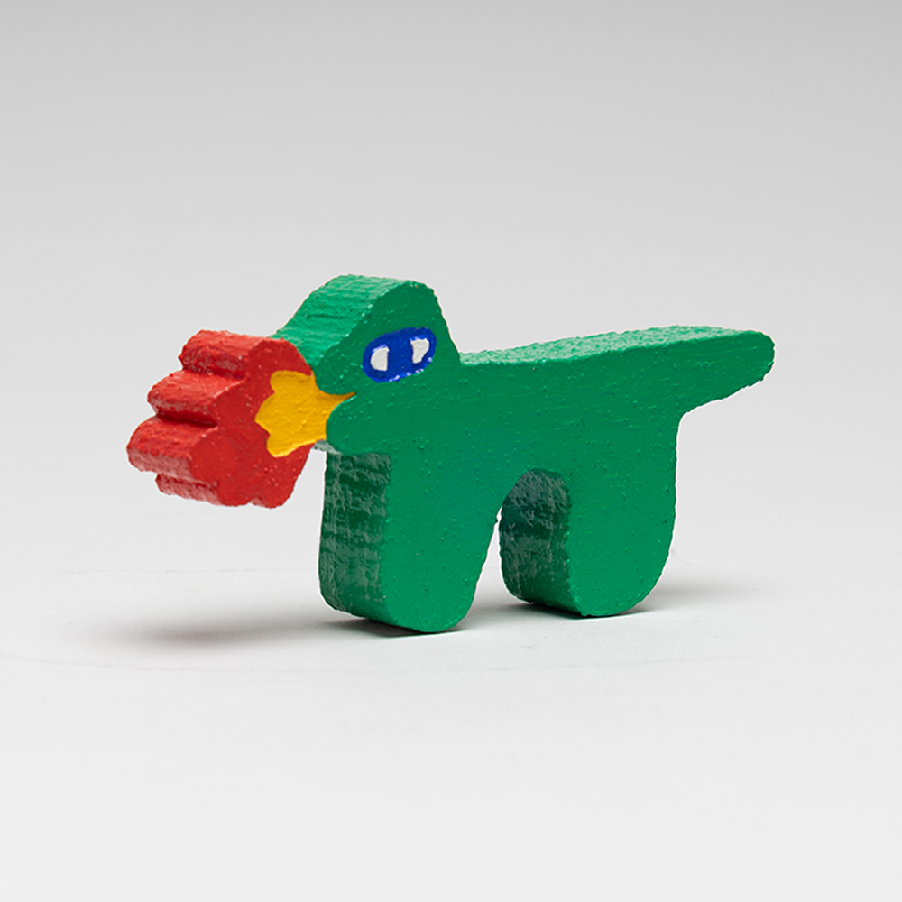 Maitoparta - 'Dinosaur' Mini wooden sculpture