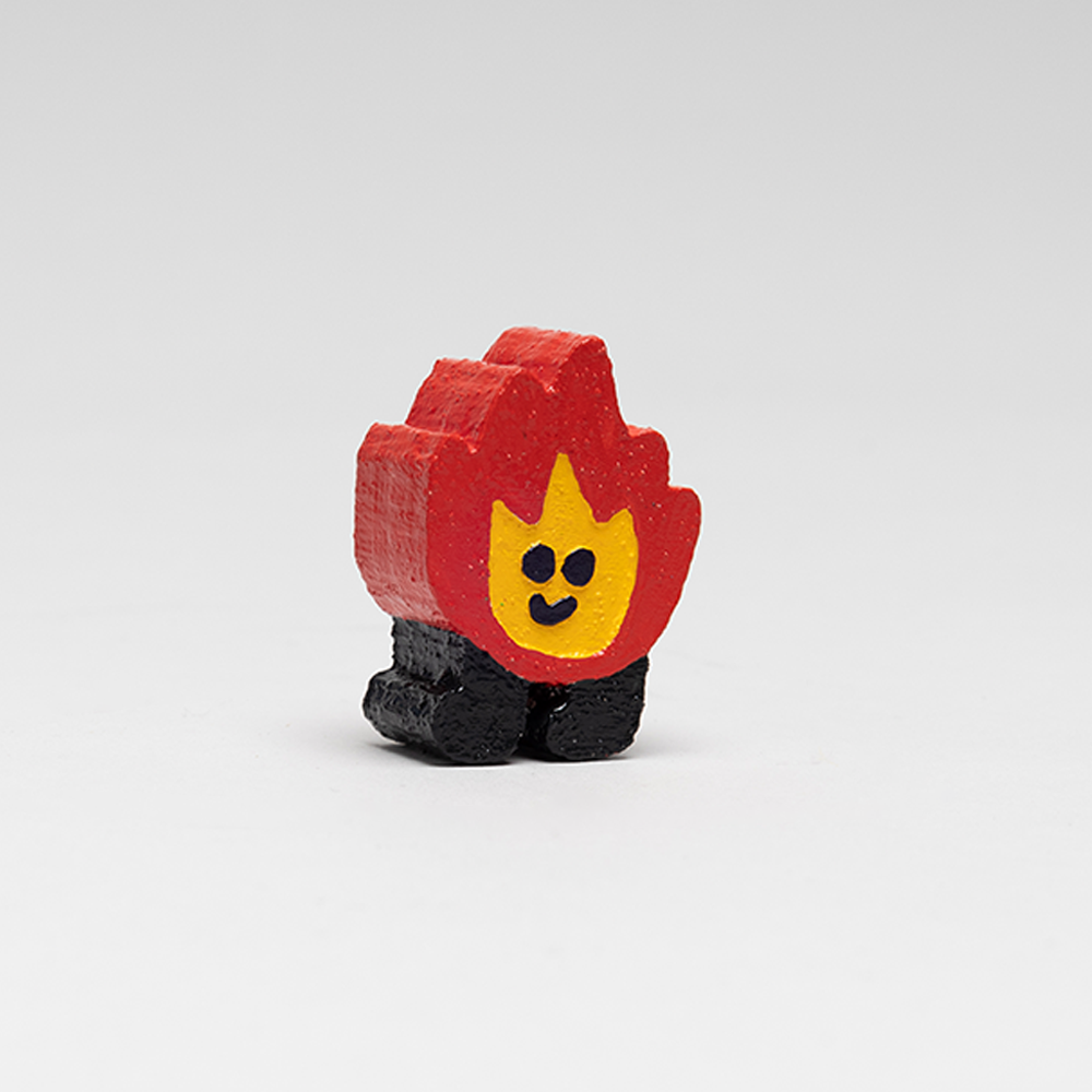 Maitoparta - 'Fire' Mini wooden sculpture