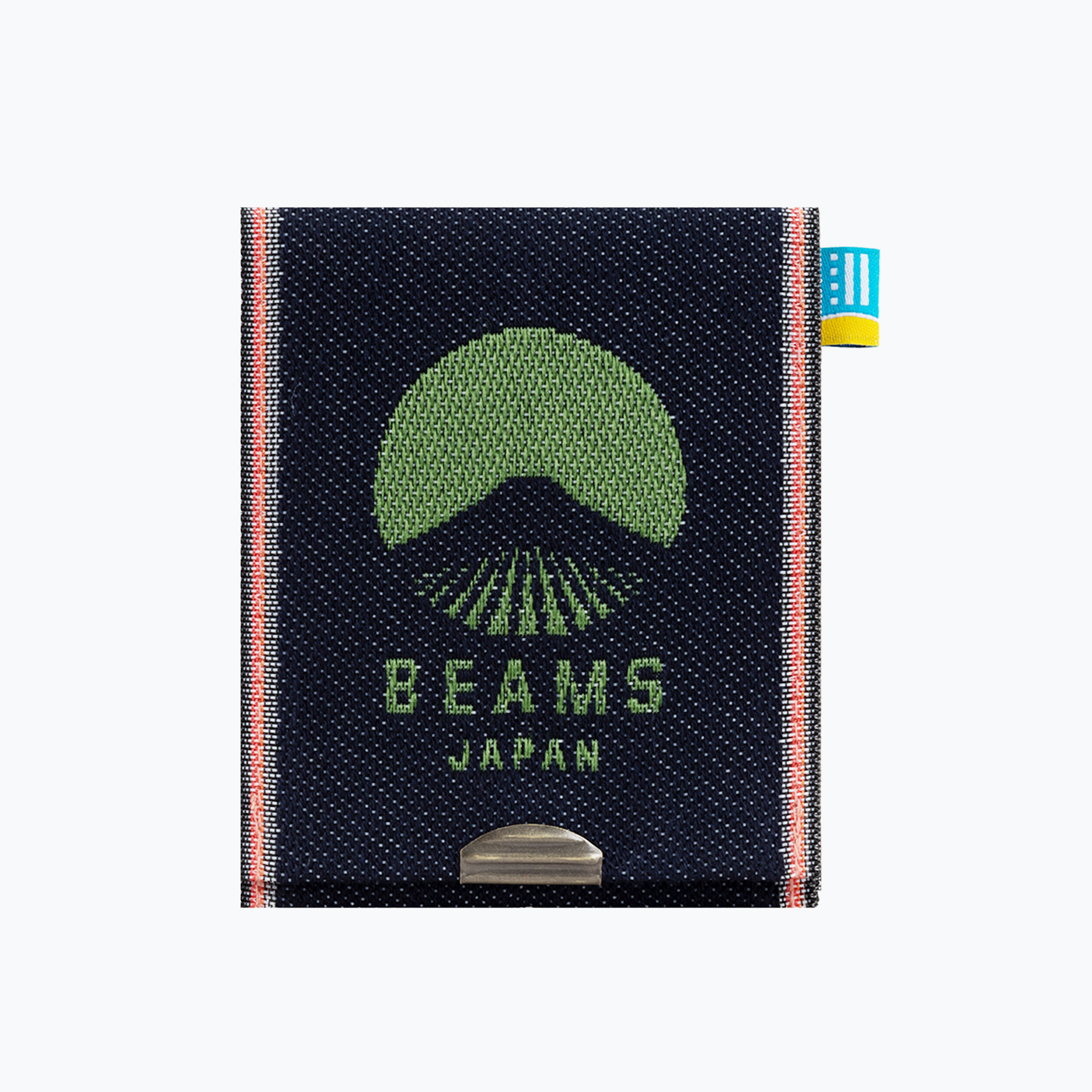 BEAMS JAPAN X TAKATA DENIM LOGO COIN PURSE - GREEN