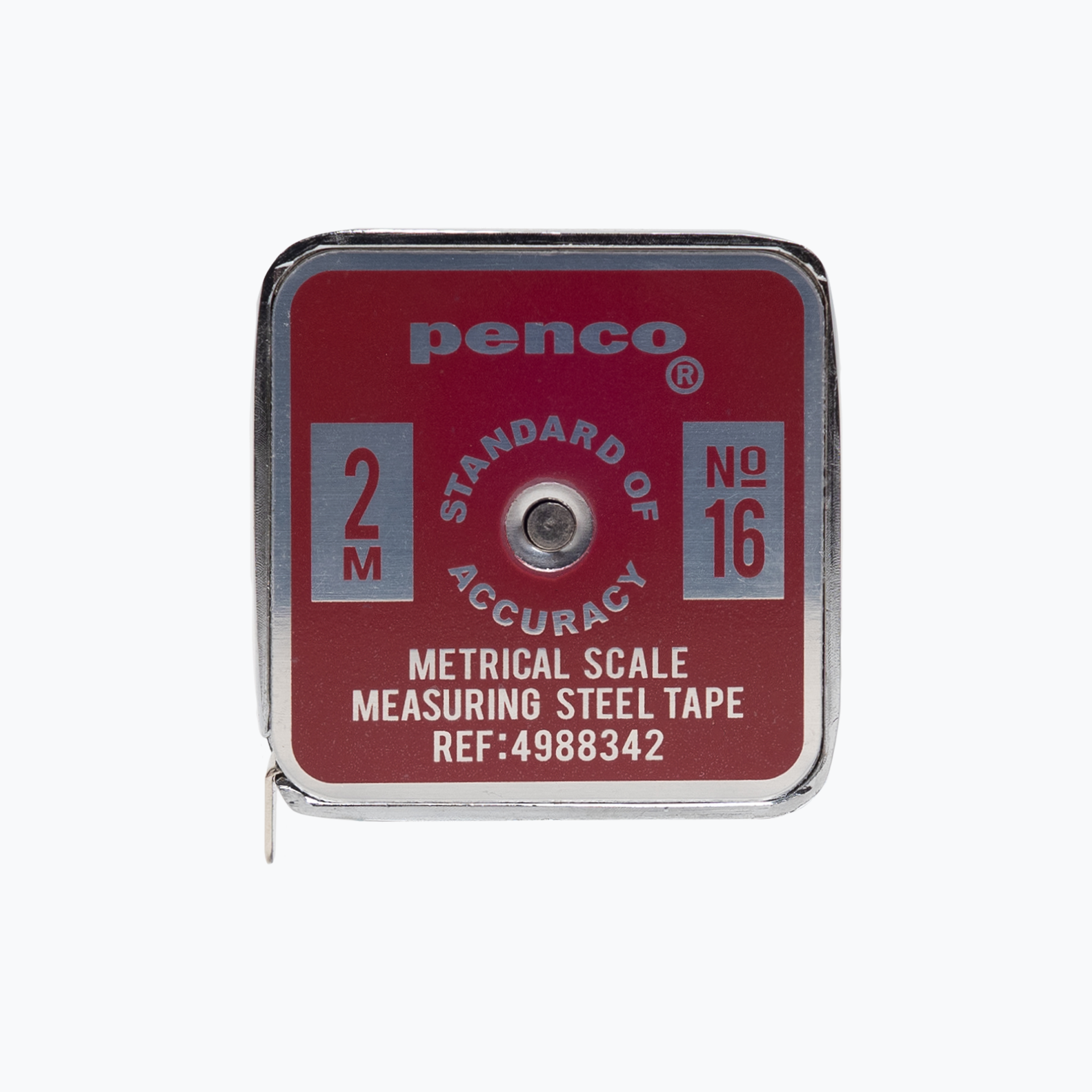Hightide Penco Pocket Tape Measure (2m) - Red