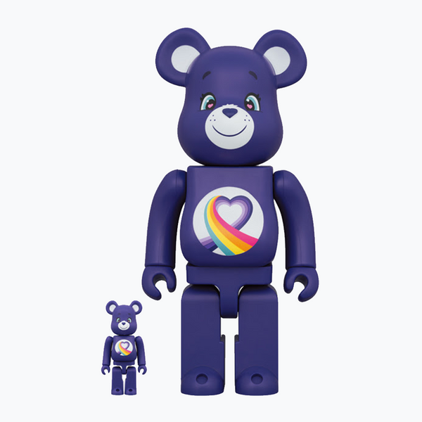 Care Bear - Rainbow Heart Bear BE@RBRICK 400% & 100%