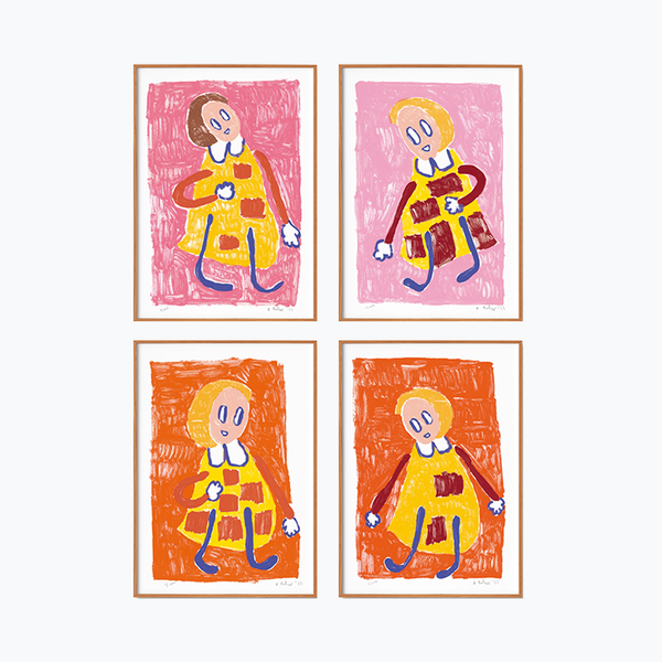 André Butzer  - Set of 4 Screen Prints ‘Untitled I–IV’, 2022