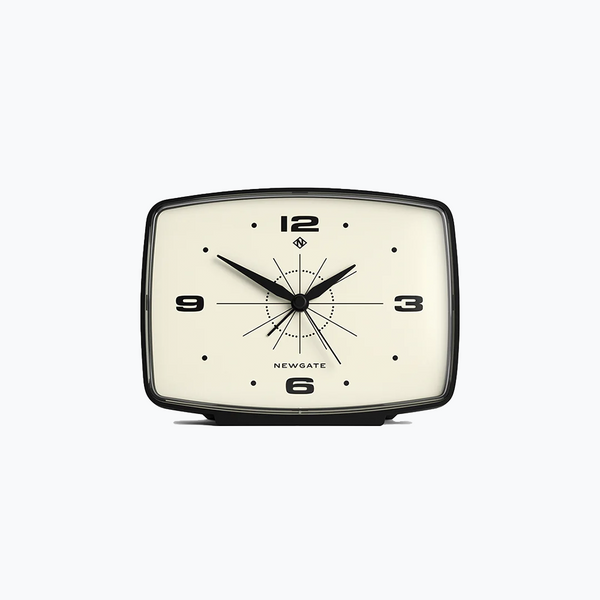 NEWGATE - 'Brooklyn' Retro Alarm Clock - Black