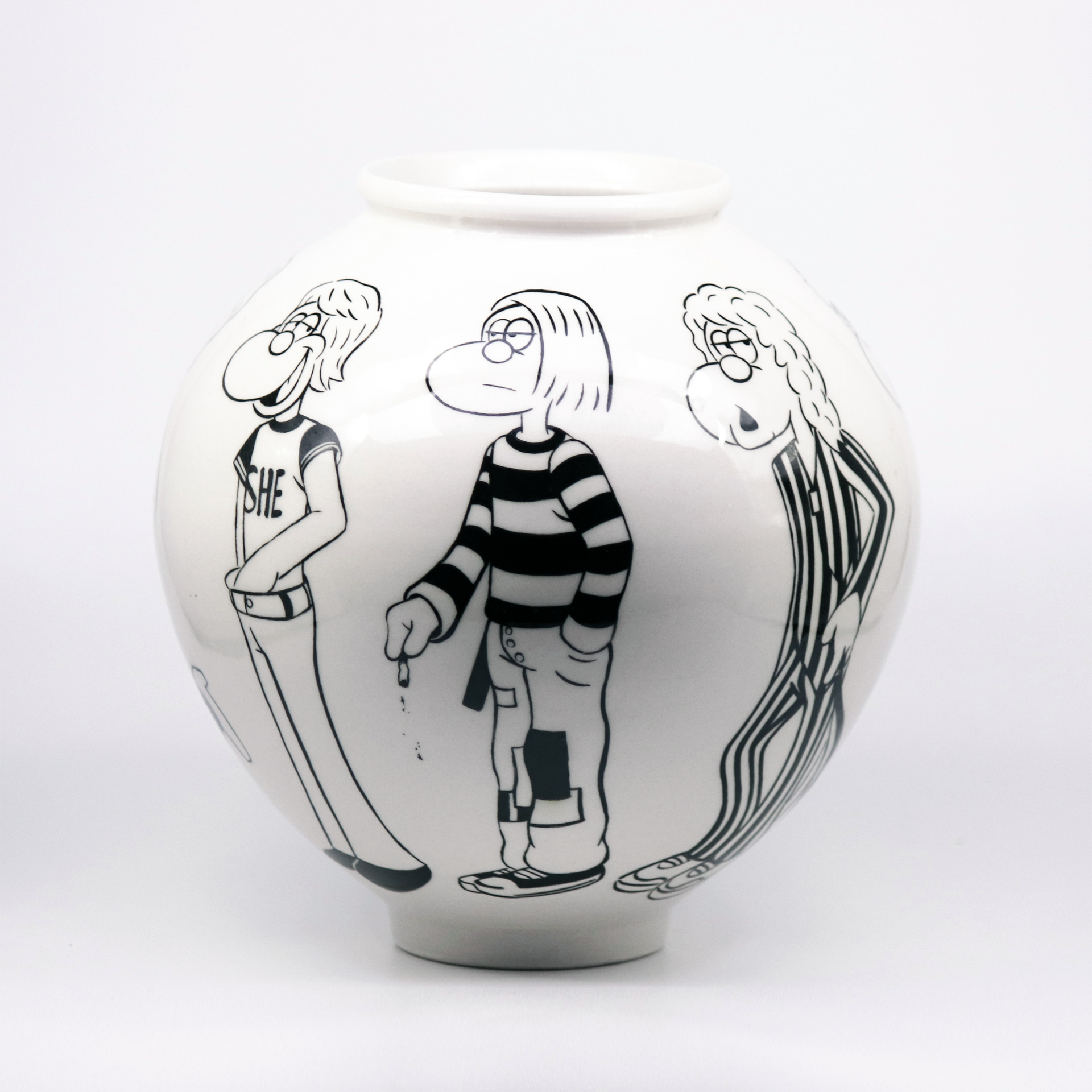 MALO - 'Capture' Handpainted Ceramic Vase