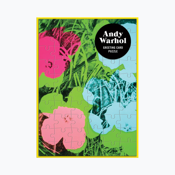 Andy Warhol - Flowers Greeting Card Puzzle