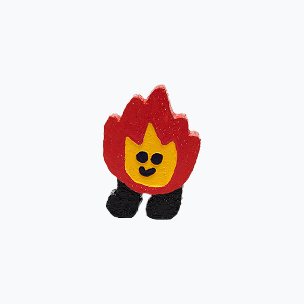 Maitoparta - 'Fire' Mini wooden sculpture