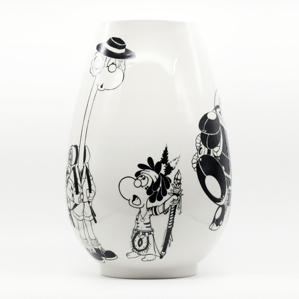 MALO - 'First Meeting' Hand painted Ceramic Vase