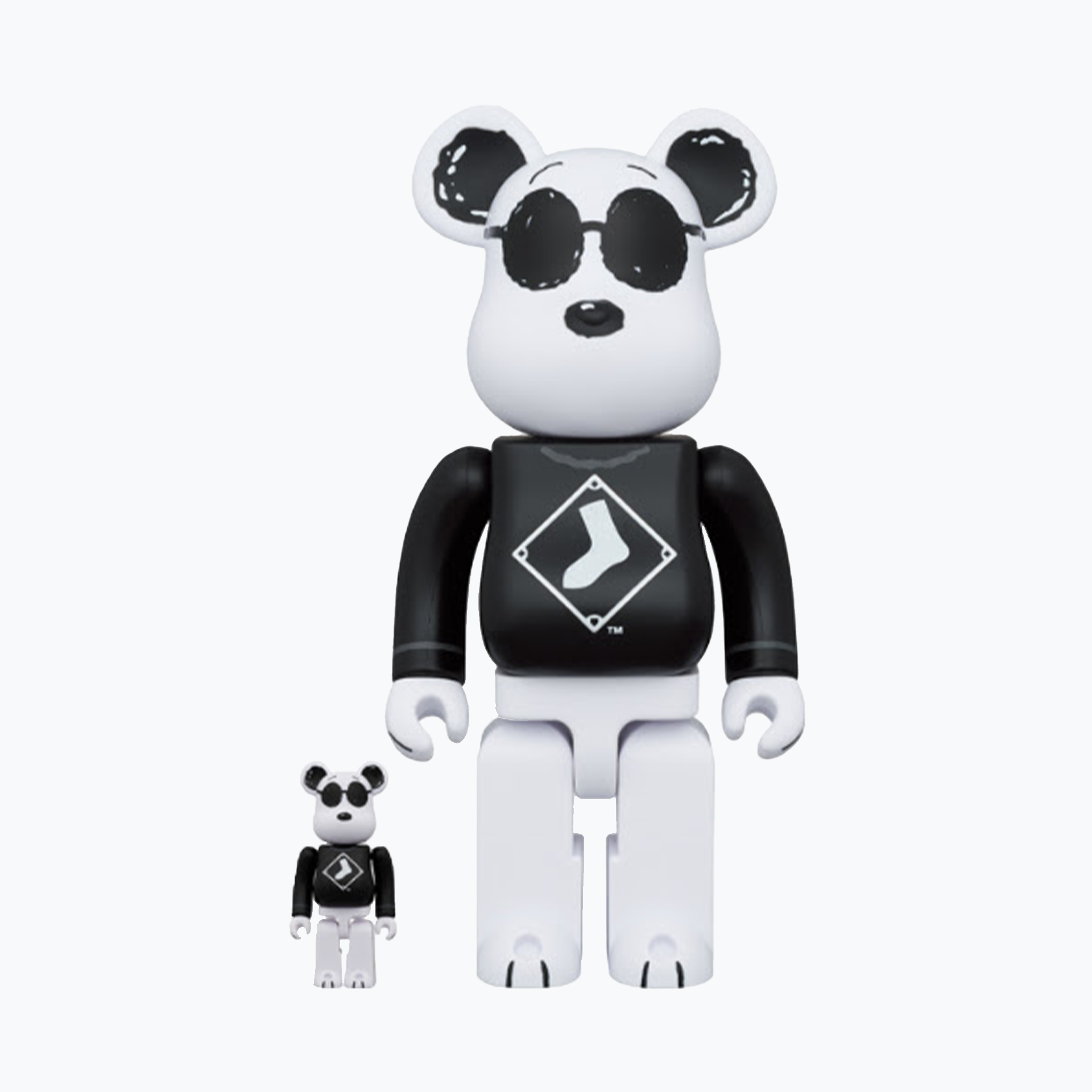 BE@RBRICK ルーシー PEANUTS 400% MLB x Peanuts - Snoopy 'Joe Cool' / 'White Sox' Be@rbrick