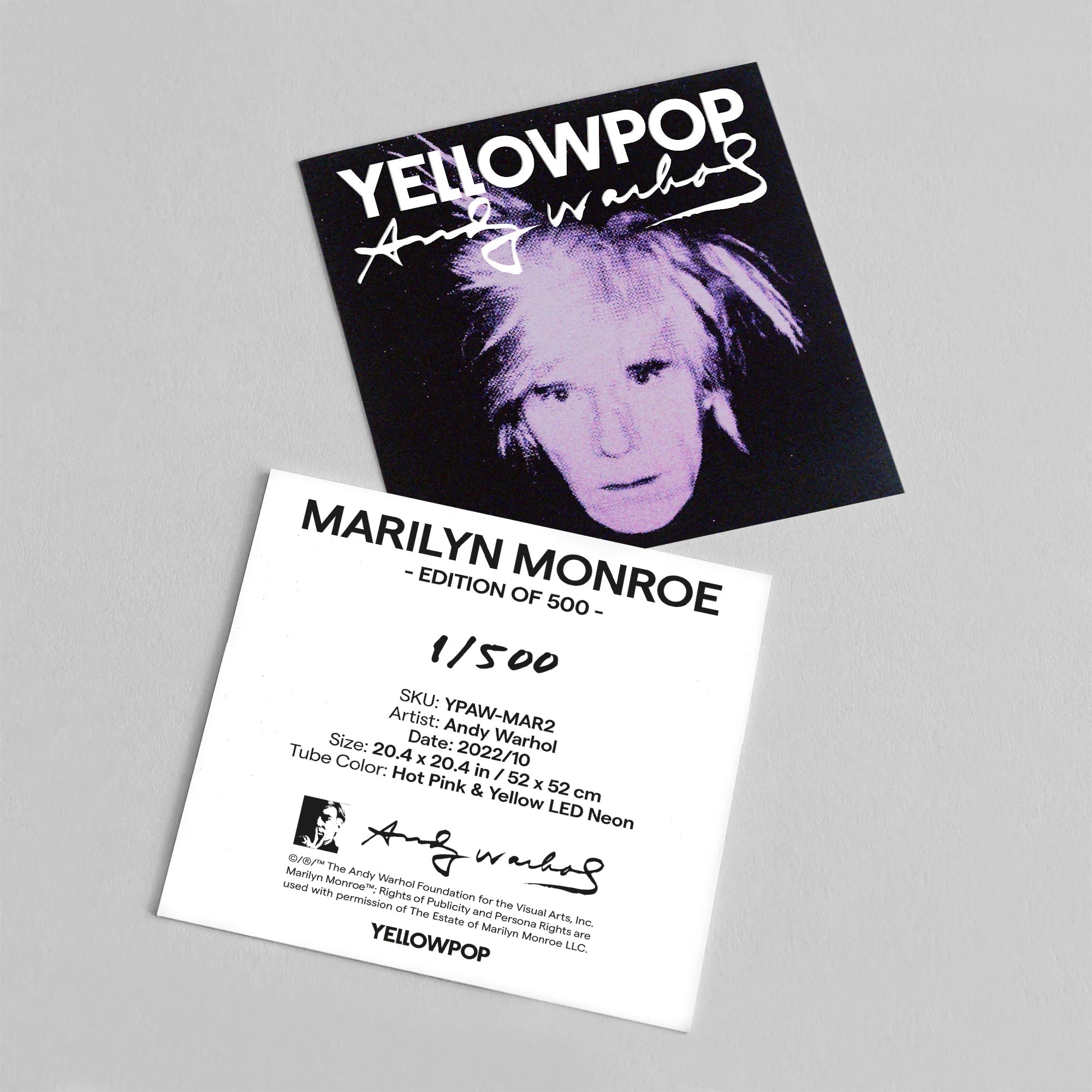 Andy Warhol - 'Marilyn Monroe Small' x YP