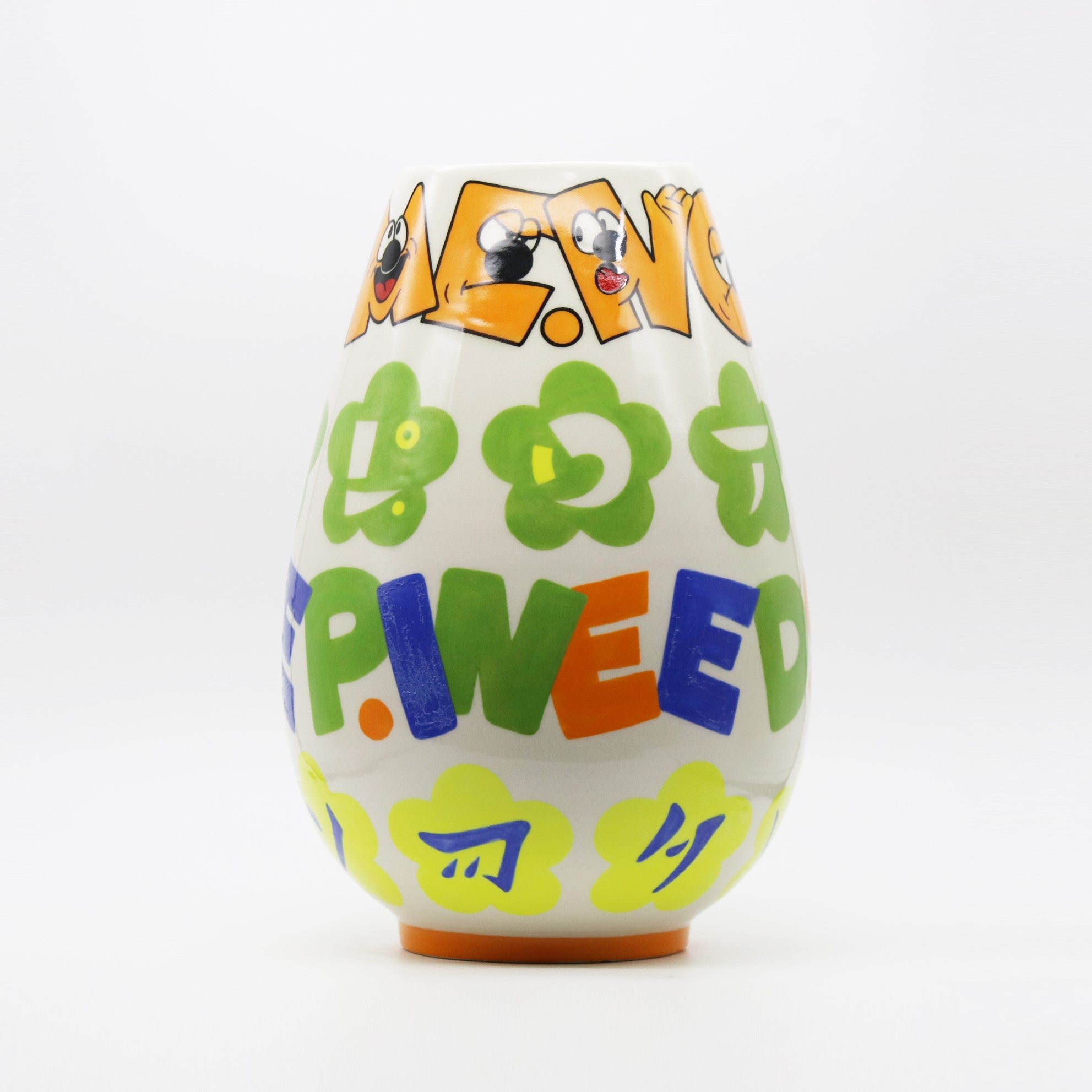 MALO - 'No Bed Time' Hand painted Ceramic Vase