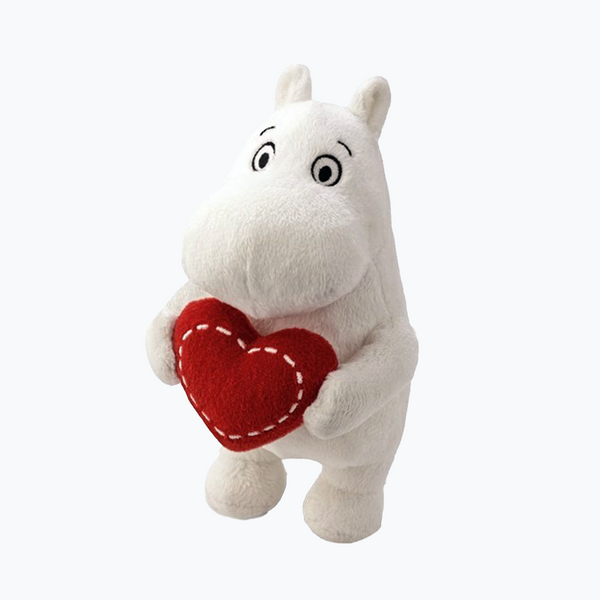 Moomin - 'Standing with Heart' Plush Toy