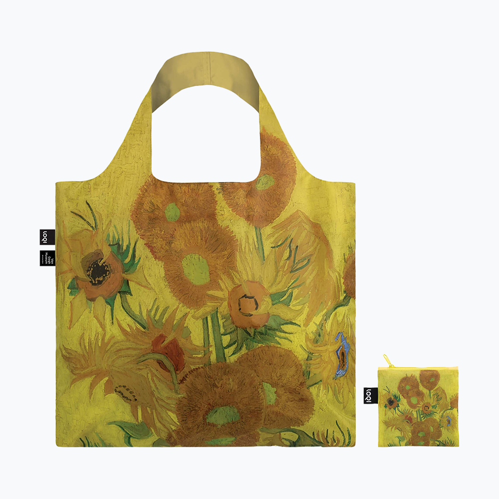 LOQI Borsa Tote Van Gogh Girasoli | 50cm 15 Litri | Impermeabile E Piegevole - Foto 9