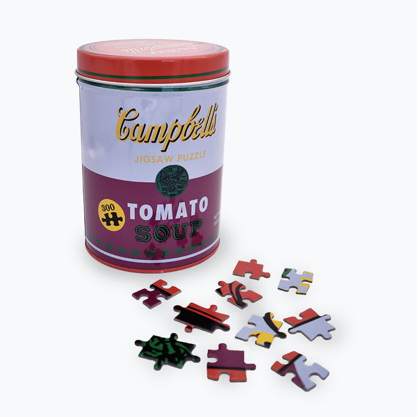 Andy Warhol Tomato Soup (Red/Violet) Jigsaw Puzzle - Flexxlex Store