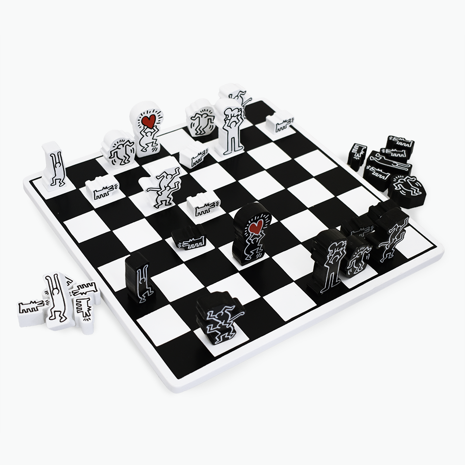 Keith Haring - Wood Chess Set