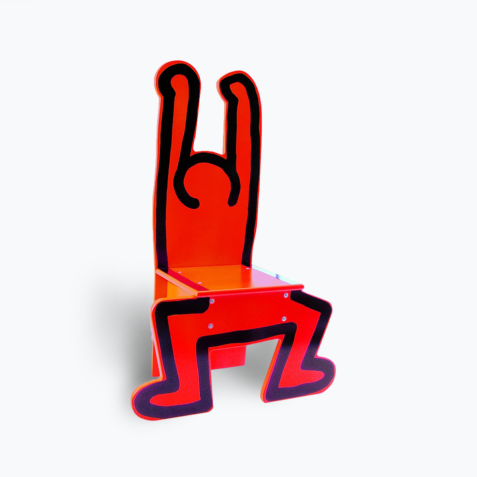 Keith Haring Red Children s Chair by Vilac Flexxlex Store
