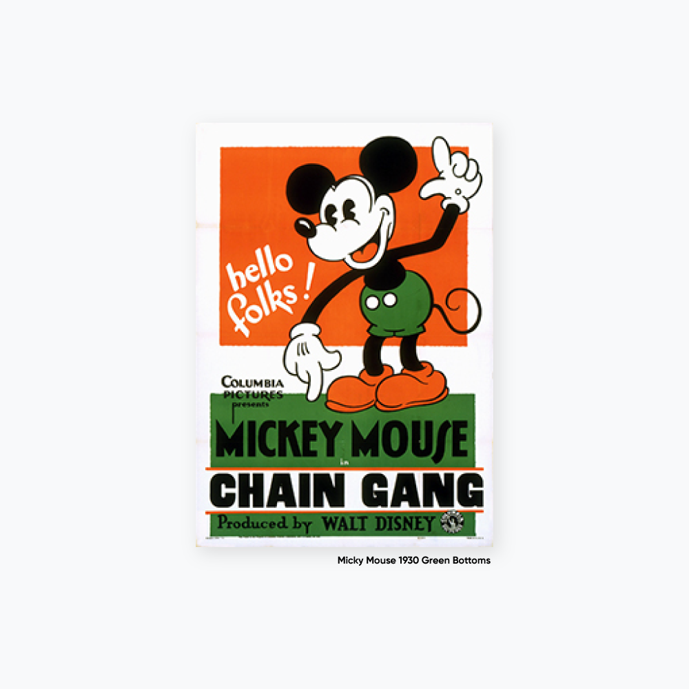 Mickey Mouse 1930's Poster BE@RBRICK 400% & 100%