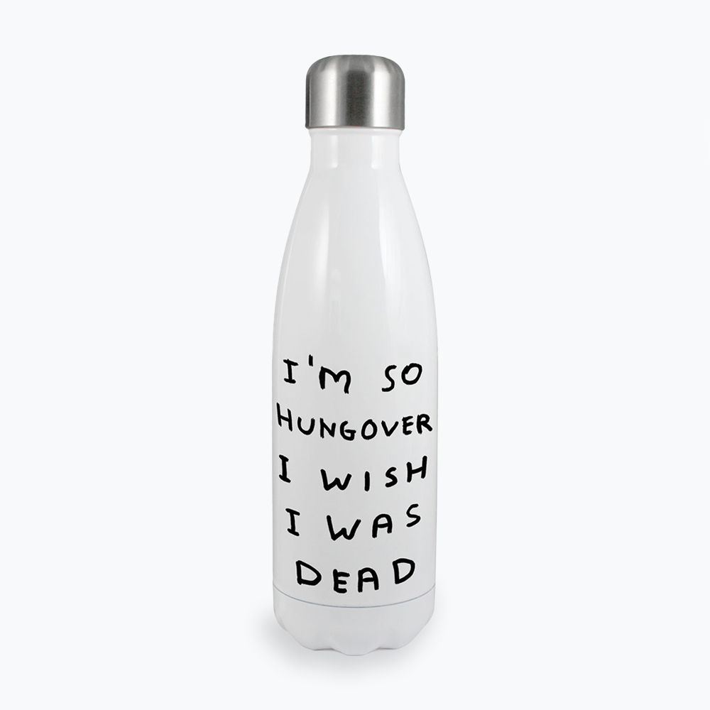 DAVID SHRIGLEY - 'Hungover' THERMAL WATER BOTTLE
