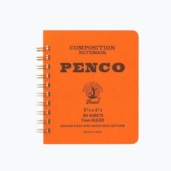 Hightide Penco Coil Notebook (S) - Orange